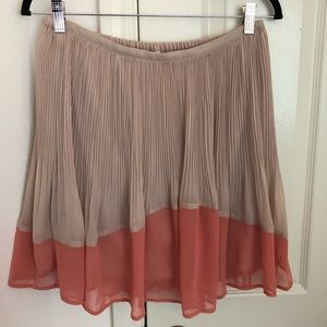 Lauren Conrad for Kohl’s nude and coral skirt.
